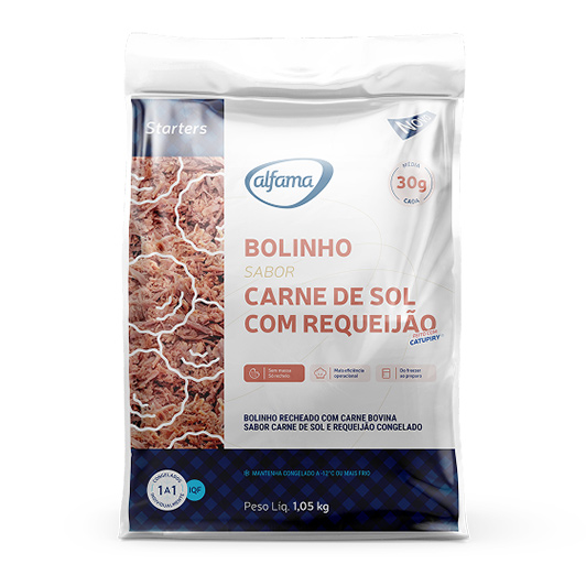 Bolinho de Carne de Sol com Requeijão